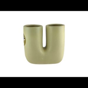Vaso em Cerâmica 14Cm Nórdico Arco Hasiera