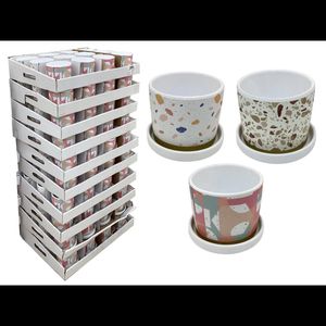 Vaso Cachepot em Cerâmica 12Cm Granilite Hasiera