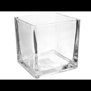 Vaso de Vidro 14Cm G Cubo Hasiera