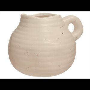 Jarro em Porcelana 12cm Baixo Nórdico Ondulado Hasiera