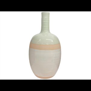 Vaso em Porcelana 30Cm Alto Retrô Hasiera
