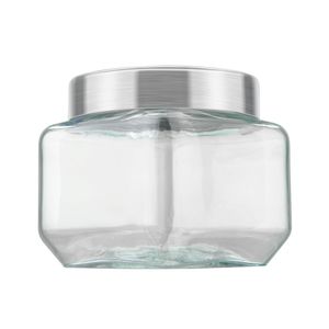 Pote De Vidro Quadrado Collection 800Ml - Invicta