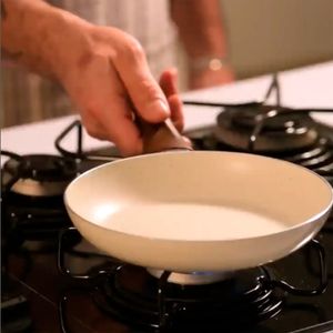 Frigideira Ceramic Life Granada Com Indução 1,35L Vanilla 24Cm - Brinox