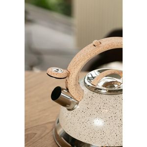 Chaleira Com Apito Roma Vanilla 2,7L Brinox