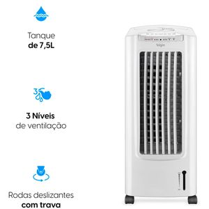 Climatizador de Ar Portátil 3 em 1 7,5L Branco 220V - FCE - Elgin