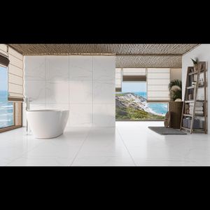 Porcelanato Satiny Carrara Gioia Acetinado 71X71 Tipo A 2,52M2 Embramaco