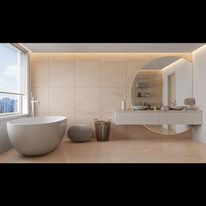Porcelanato Satiny Cemento Beige Polido 71X71 Tipo A 2,52M2 Embramaco