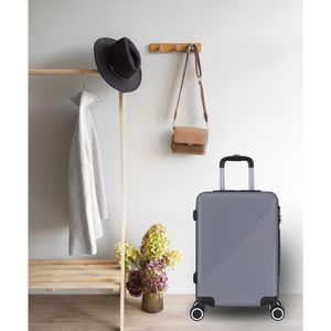 Mala de Bordo em 20" ABS Prata Hasiera