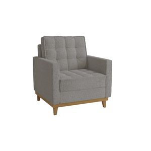 Poltrona Evora Boucle Cinza Kappesberg