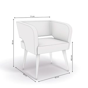 Poltrona Antara Boucle Bege Kappesberg