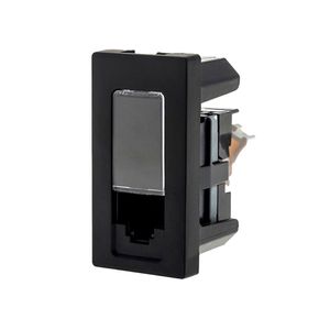 Módulo de Tomada de Dados CAT6 Pial Plus Preto para RJ45 RJ12 e RJ11 - 615047PT - Legrand