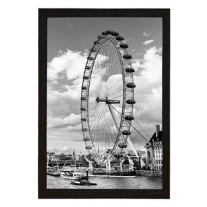 Quadro Com Vidro London Eye 40X60Cm Arte Propria