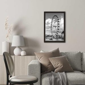 Quadro Com Vidro London Eye 40X60Cm Arte Propria