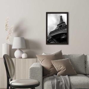 Quadro Com Vidro Torre Eifel 40X60Cm Arte Propria