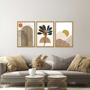 Quadro Com Vidro Moderno Arco 30X45Cm Arte Propria