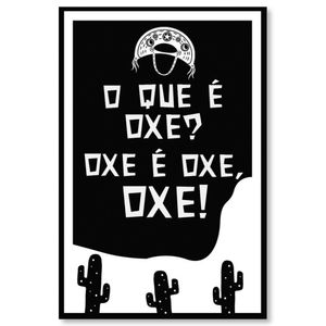 Placa Decorativa Cordel Oxe 20X30Cm Arte Propria
