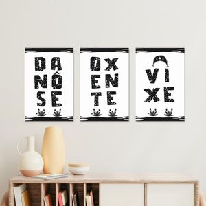 Placa Decorativa Cordel Vixe 20X30Cm Arte Propria