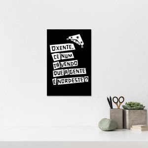 Placa Decorativa Cordel Nordeste 20X30Cm Arte Propria