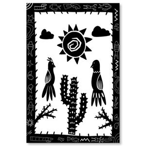 Placa Decorativa Cordel Sol 20X30Cm Arte Propria
