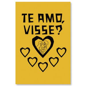 Placa Decorativa Cordel Te Amo 20X30Cm Arte Propria