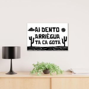 Placa Decorativa Cordel Gota 20X30Cm Arte Propria