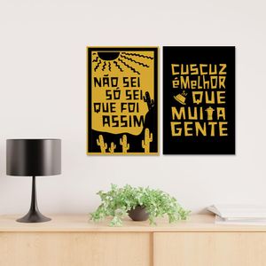 Placa Decorativa Cordel Assim 20X30Cm Arte Propria