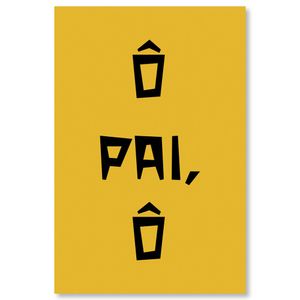 Placa Decorativa Cordel Pai 20X30Cm Arte Propria