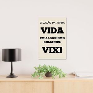 Placa Decorativa Cordel Vida 20X30Cm Arte Propria