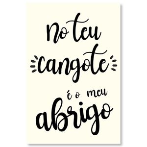 Placa Decorativa Cordel Cangote 20X30Cm Arte Propria