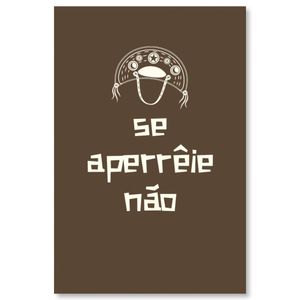 Placa Decorativa Cordel Aperreie 20X30Cm Arte Propria