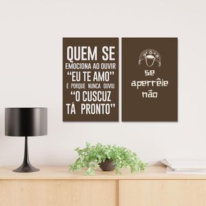 Placa Decorativa Cordel Aperreie 20X30Cm Arte Propria