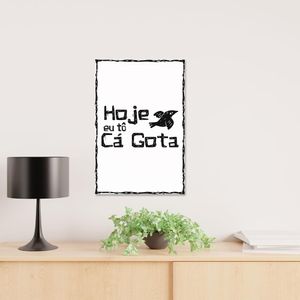 Placa Decorativa Cordel Cá Gota 20X30Cm Arte Propria