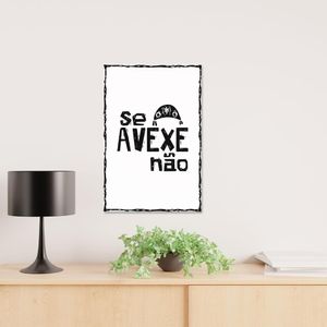 Placa Decorativa Cordel Avexe Não 20X30Cm Arte Propria