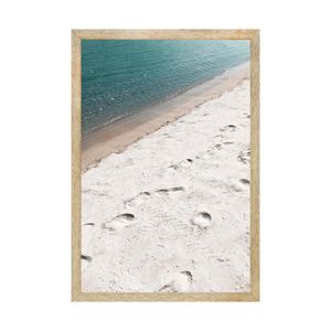 Quadro Com Vidro Marítimo Praia 40X60Cm Arte Propria