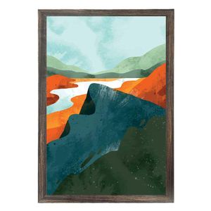 Quadro Com Vidro Cores Canyon I 40X60Cm Arte Propria