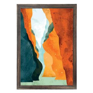 Quadro Com Vidro Cores Canyon III 40X60Cm Arte Propria