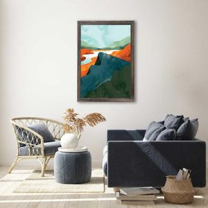 Quadro Com Vidro Cores Canyon I 40X60Cm Arte Propria