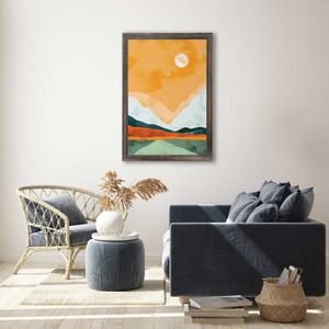 Quadro Com Vidro Cores Canyon II 40X60Cm Arte Propria