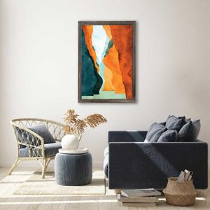 Quadro Com Vidro Cores Canyon III 40X60Cm Arte Propria
