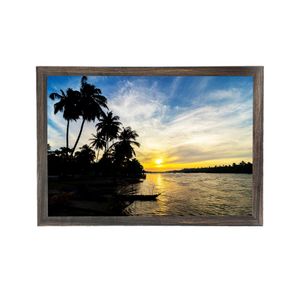 Quadro Com Vidro Lagoa Da Massagueira 60X90Cm Arte Propria