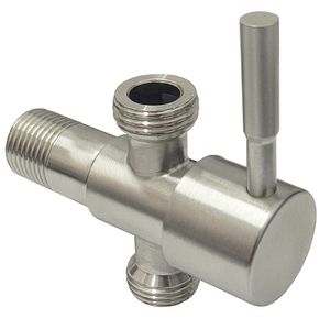 Registro Com Derivação 1/4 De Volta Inox  Mebuki