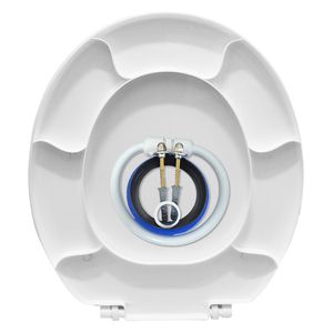 Assento Soft Slim Com Kit De Instalação Branco Mebuki