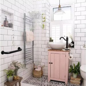 Barra De Apoio de Alumínio 80Cm Preto Mebuki