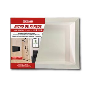 Nicho De Parede 30X40Cm Branco Mebuki
