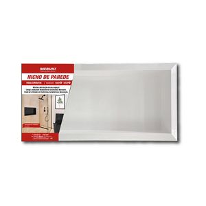 Nicho De Parede 30X60Cm Cinza Mebuki