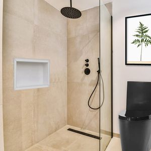 Nicho De Parede 30X60Cm Cinza Mebuki