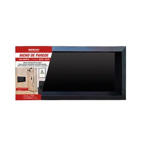Nicho De Parede 30X60Cm Preto Mebuki