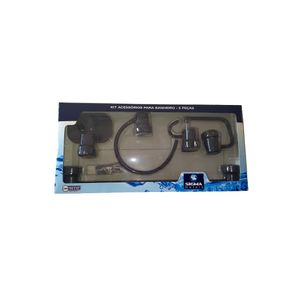Kit Acessórios Ottone Black Com Bastao 5 Peças Sigma