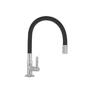 Torneira Com Bica Móvel Para Pia Cozinha Ou Lavatório Mesa 5/8 Black Sigma