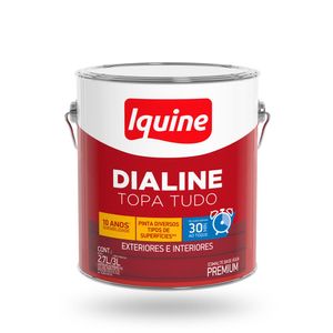 Tinta Esmalte Base de Água Dialine Topa Tudo Premium Alto Brilho Branco Gelo 3L - Iquine